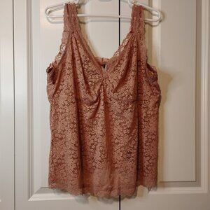 Torrid Women's Ash Rose Brami Lace Under-It-All Unlined Cami Bralette Size 4